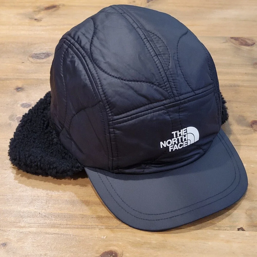 The North Face Trapper Panel Hat Size L/XL Adjustable Sherpa Nylon Ear Flaps